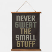 Motivierend Wandteppich Mit Holzrahmen (Vorderseite)