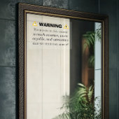 Motivierend Warnspiegel - Positive Bestätigung Fensteraufkleber