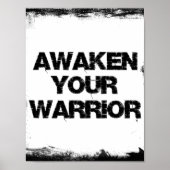 Motivierend Warrior Poster (Vorne)