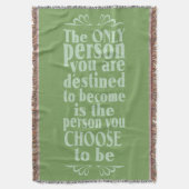 Motivierend WÄSCHE Decke (Vorderseite Vertikal)