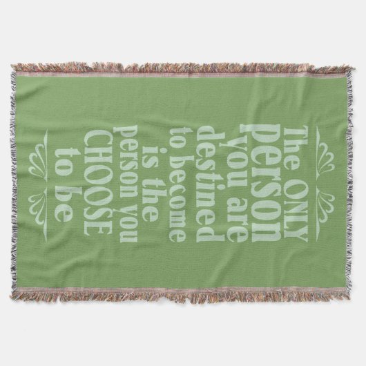 Motivierend WÄSCHE Decke (Vorderseite)