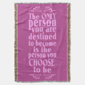 Motivierend WÄSCHE Decke (Vorderseite Vertikal)