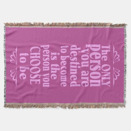 Motivierend WÄSCHE Decke (Vorderseite)