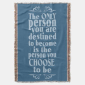 Motivierend WÄSCHE Decke (Vorderseite Vertikal)