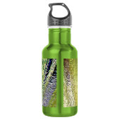 Motivierend Wasserdesign Edelstahlflasche (Rückseite)