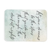 Motivierend Wasserfarbe Inspiration Zitat Magnet (Horizontal)