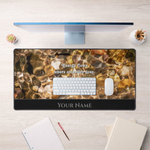 Motivierend Wasserspiegeln positive Einstellung wi Schreibtischunterlage