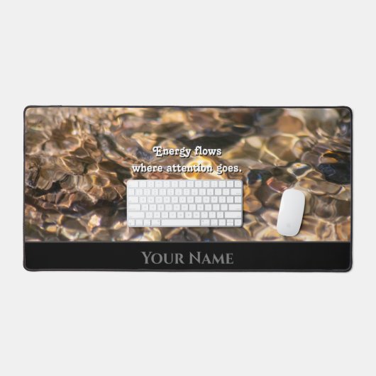 Motivierend Wasserspiegeln positive Einstellung wi Schreibtischunterlage (Tastatur & Maus)