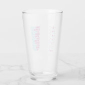 Motivierend Wassertracker Glas (Rückseite)