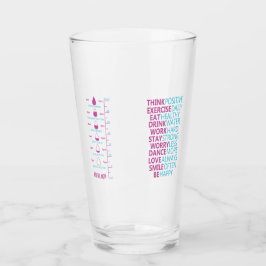Motivierend Wassertracker Glas