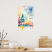 Motivierend Watercolor Wall Art Poster 18 (Küche)