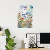 Motivierend Watercolor Wall Art Poster 19 (Heimbüro)