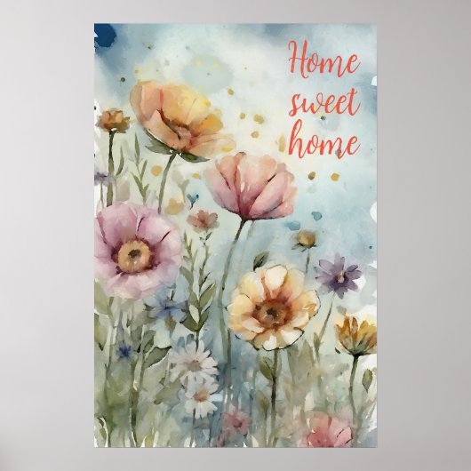 Motivierend Watercolor Wall Art Poster 21 (Vorne)