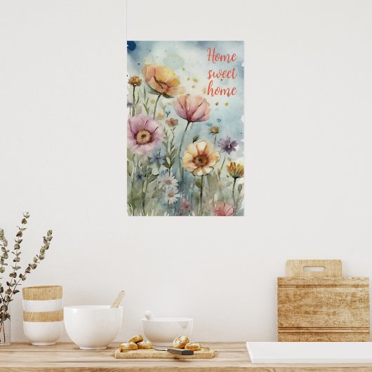 Motivierend Watercolor Wall Art Poster 21 (Küche)