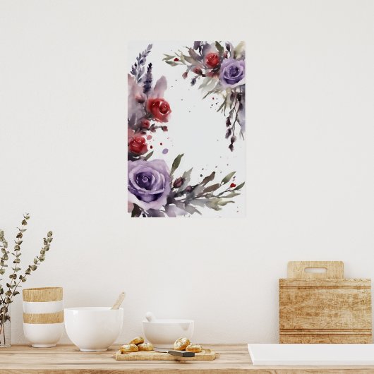 Motivierend Watercolor Wall Art Poster 24 (Küche)