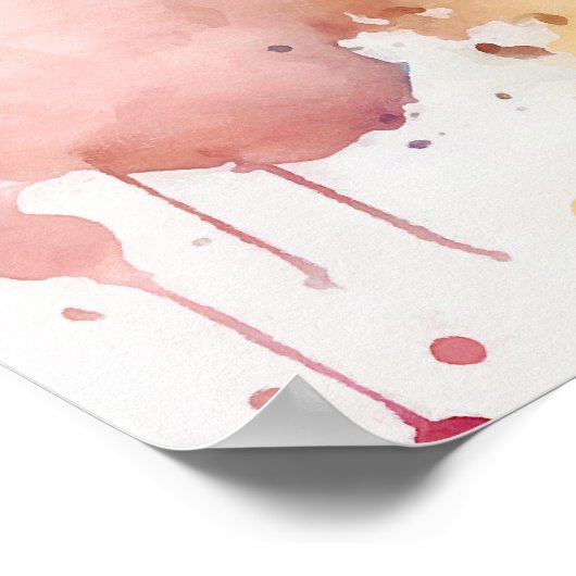 Motivierend Watercolor Wall Art Poster 25 (Ecke)