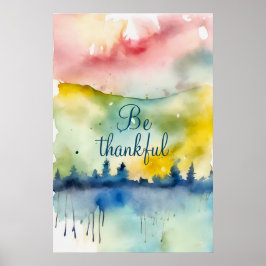 Motivierend Watercolor Wall Art Poster 27