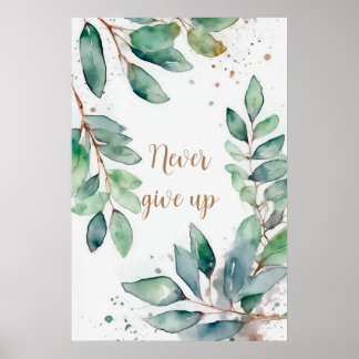 Motivierend Watercolor Wall Art Poster 33