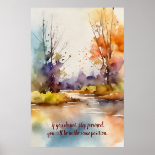 Motivierend Watercolor Wall Art Poster 37