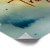 Motivierend Watercolor Wall Art Poster 38 (Ecke)