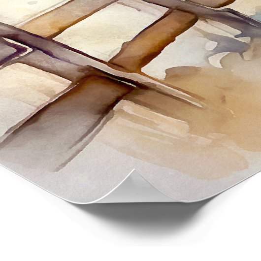 Motivierend Watercolor Wall Art Poster 4 (Ecke)