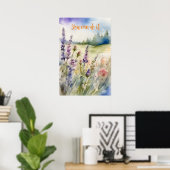 Motivierend Watercolor Wall Art Poster 40 (Heimbüro)