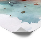 Motivierend Watercolor Wall Art Poster 46 (Ecke)