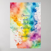 Motivierend Watercolor Wall Art Poster 48 (Vorne)