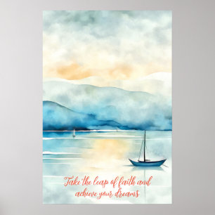 Motivierend Watercolor Wall Art Poster 51