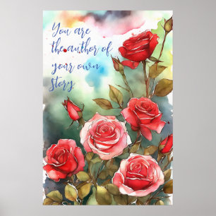 Motivierend Watercolor Wall Art Poster 75