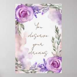 Motivierend Watercolor Wall Art Poster 9