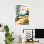 Motivierend Watercolor Wall Art Poster 94 (Heimbüro)