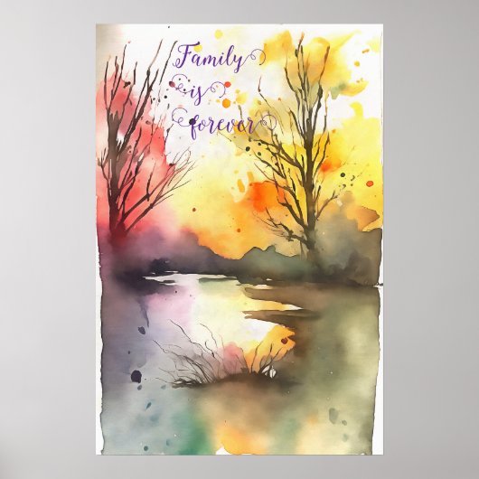 Motivierend Watercolor Wall Art Poster 96 (Vorne)