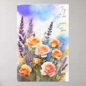 Motivierend Watercolor Wall Art Poster 99 (Vorne)