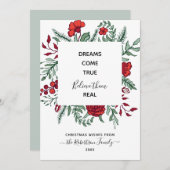 Motivierend Weihnachtskarte von Red Green (Vorne/Hinten)