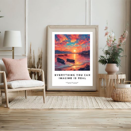 Motivierend Weisheit Stellen Sie sich vor, es wäre Poster