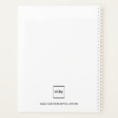 Motivierend weißes Foto 2023 Planer (Rückseite)