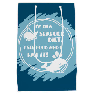 Motivierend Whale-Geschenktasche Mittlere Geschenktüte