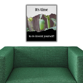 Motivierend Wiederholung von Schwarz & Weiß Poster