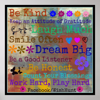 Motivierend WishHunt Poster 24" x 24"