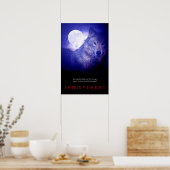 Motivierend Wolf- und Fullmoon-Plakatwerbung Poster (Küche)