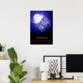Motivierend Wolf- und Fullmoon-Plakatwerbung Poster (Heimbüro)
