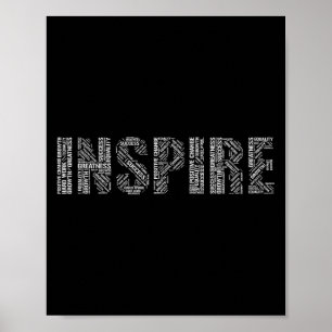 Motivierend Word-Cloud inspiriert Poster