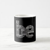 Motivierend Word Cloud-Tasse Kaffeetasse (Mittel)