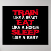 Motivierend-Workout-Poster Poster (Vorne)