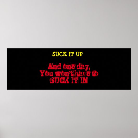 Motivierend-Workout-Poster Poster (Vorne)