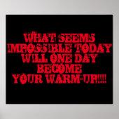 Motivierend-Workout-Poster Poster (Vorne)