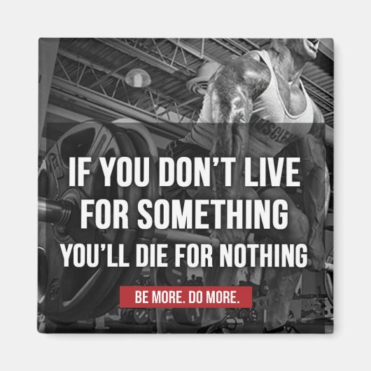 Motivierend Workout-Wörter Magnet (Vorne)