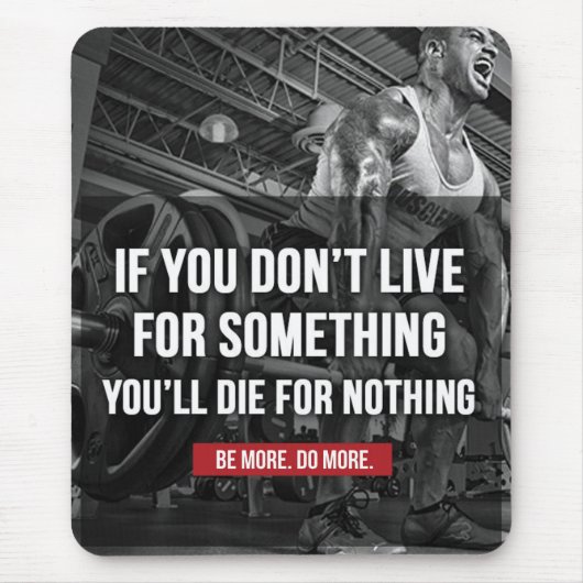 Motivierend Workout-Wörter Mousepad (Vorne)