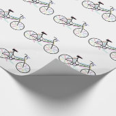 Motivierend Wort für Fahrrad, Radfans Geschenkpapier (Ecke)
